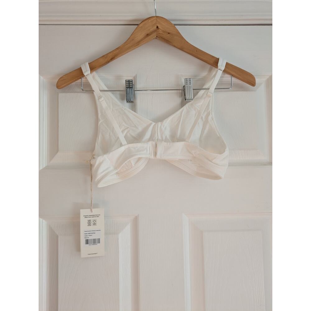 MATE The Label Tencel Comfort Wireless U-Neck Bra White M NWT - Picture 2 of 4